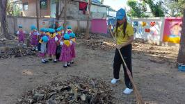 ศูนย์พัฒนาเด็กเล็กโรงเรียนเทศบาลวัดดอนแก้ว จัดกิจกรรมหนูน้อยจิตอาสา เนื่องจากวันดินโลก ประจำปี 2565