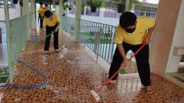 โรงเรียนเทศบาลเฉลิมพระเกียรติ ฯ จัดกิจกรรม Big Cleaning Day เพื่อถวายเป็นพระราชกุศล ฯ