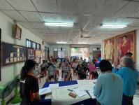 วัน ศุกร์ ที่ 9 ธันวาคม 2565 กองสวัสดิการสังคม เจ้าหน้าที่ฝ่ายพัฒนาชุมชน และเจ้าหน้าที่ กองยุทธศาสตร์ ลงพื้นที่ จัดทำแผนชุมชน เพื่อสอบถามความเดือดร้อน ความต้องการของประชาชนในชุมชน ณ ชุมชนสองแควสอง