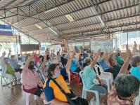 วัน ศุกร์ ที่ 9 ธันวาคม 2565 กองสวัสดิการสังคม เจ้าหน้าที่ฝ่ายพัฒนาชุมชน และเจ้าหน้าที่ กองยุทธศาสตร์ ลงพื้นที่ จัดทำแผนชุมชน เพื่อสอบถามความเดือดร้อน ความต้องการของประชาชนในชุมชน ณ ชุมชนสักทอง