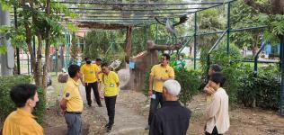 ร่วมสำรวจความชำรุดบกพร่องของไดโนเสาร์  โซนไดโนเสาร์ปาร์ค ณ พื้นที่อุทยานการเรียนรู้ฯ