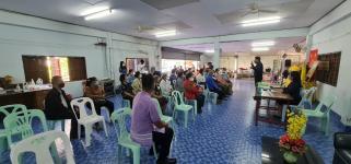 วัน พฤหัสบดี ที่ 15 ธันวาคม 2565 กองสวัสดิการสังคม เจ้าหน้าที่ฝ่ายพัฒนาชุมชน และเจ้าหน้าที่ กองยุทธศาสตร์ ลงพื้นที่ จัดทำแผนชุมชน เพื่อสอบถามความเดือดร้อน ความต้องการของประชาชนในชุมชน ณ ชุมชนมณีไพรสณฑ์