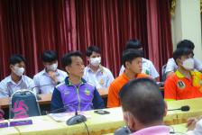 โรงเรียนกีฬาเทศบาลนครแม่สอดเข้ารับรางวัลและรับโอวาทจากนายเทศมนตรีนครแม่สอด ในการแข่งขันกีฬาเยาวชนแห่งชาติ ภาค 5 ครั้งที่ 38 “พิจิตรเกมส์”