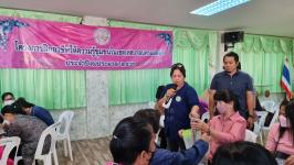 โครงการฝึกอาชีพให้ความรู้ชุมชนในเขตเทศบาลนครแม่สอด “หลักสูตรน้ำยาดันฝุ่น น้ำยาซักผ้า”