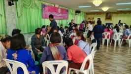 โครงการฝึกอาชีพให้ความรู้ชุมชนในเขตเทศบาลนครแม่สอด “หลักสูตรน้ำยาดันฝุ่น น้ำยาซักผ้า”