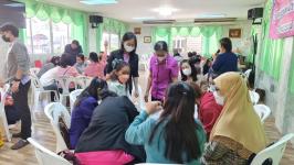 โครงการฝึกอาชีพให้ความรู้ชุมชนในเขตเทศบาลนครแม่สอด “หลักสูตรน้ำยาดันฝุ่น น้ำยาซักผ้า”