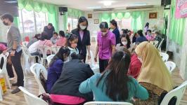 โครงการฝึกอาชีพให้ความรู้ชุมชนในเขตเทศบาลนครแม่สอด “หลักสูตรน้ำยาดันฝุ่น น้ำยาซักผ้า”