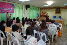 โครงการฝึกอาชีพให้ความรู้ชุมชนในเขตเทศบาลนครแม่สอด “หลักสูตรน้ำยาดันฝุ่น น้ำยาซักผ้า”