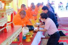 โรงเรียนกีฬาเทศบาลนครแม่สอด จัดพิธีทำบุญอาคารเรียนหลังใหม่ และทอดผ้าป่าสามัคคีเพื่อการศึกษา พร้อมทั้งสืบชะตาหลวง