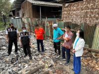 งพื้นที่ที่ประสบเหตุอัคคีภัย ณ บ้านเลขที่ 39/3 ถนนสองแคว อำเภอแม่สอด จังหวัดตาก