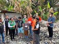 งพื้นที่ที่ประสบเหตุอัคคีภัย ณ บ้านเลขที่ 39/3 ถนนสองแคว อำเภอแม่สอด จังหวัดตาก