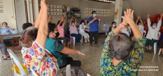 เข้าร่วมกิจกรรมผู้สูงอายุและประชุมประจำเดือน กุมภาพันธ์ 2566 เพื่อพบปะ พูดคุย และทำกิจกรรมร่วมกัน