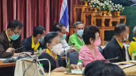 เข้าร่วมประชุมกับชมรมผู้สูงอายุ ทน.แม่สอด ณ ห้องประชุมโกเมน