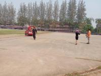 ฉีดน้ำพ่นหมอกควัน ร่วม ปภ. จุดโรงเรียนสรรพวิทยาคม