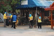กองการเจ้าหน้าที่ ร่วมกิจกรรมจิตอาสาพัฒนาวัด เนื่องในวันมาฆบูชา