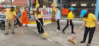 กองคลัง เข้าร่วมกิจกรรมจิตอาสาพฒนาวัด เนื่องในวันมาฆบูชา