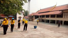 กองช่างสุขาภิบาลเข้าร่วมกิจกรรมจิตอาสาพัฒนาวัดเนื่องในวันมาฆบูชา ประจำปี 2566