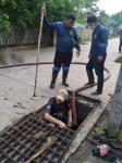 ดับเพลิงเเม่สอดออกติดตั้งเครื่องสูบน้ำ ชุมชนประชารักษ์