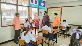 คณะผู้บริหารเทศบาลนครแม่สอด ตรวจเยี่ยมสนามสอบปลายภาคเรียน ประจำปีการศึกษา 2565 นักเรียนในโรงเรียนในสังกัดเทศบาลนครแม่สอด