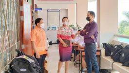 คณะผู้บริหารเทศบาลนครแม่สอด ตรวจเยี่ยมสนามสอบปลายภาคเรียน ประจำปีการศึกษา 2565 นักเรียนในโรงเรียนในสังกัดเทศบาลนครแม่สอด