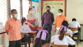 คณะผู้บริหารเทศบาลนครแม่สอด ตรวจเยี่ยมสนามสอบปลายภาคเรียน ประจำปีการศึกษา 2565 นักเรียนในโรงเรียนในสังกัดเทศบาลนครแม่สอด