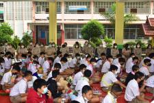 พิธีปัจฉิมนิเทศนักเรียนชั้นประถมศึกษาปีที่ 6 และชั้นมัธยมศึกษาปีที่ 3 โรงเรียนเทศบาลวัดมณีไพรสณฑ์ 