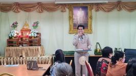 ชมรมผู้สูงอายุเทศบาลนครแม่สอด จัดกิจกรรมโครงการผู้สูงวัยนครแม่สอดร่วมสืบสานจากจักสาน (ใบมะพร้าว) ประจำปี 2566