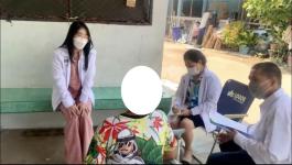 ลงพื้นที่ชุมชนบัวคูณ เนื่องจากได้รับการประสานจากบ้านพักเด็กและครอบครัวจังหวัดตาก กรณีปัญหาความรุนแรงในครอบครัว