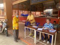 ลงพื้นที่แจกเบี้ยยังชีพผู้สูงอายุและพิการ ประจำเดือนเมษายน 2566 ณที่ทำการชุมชน บัวคูน บ้านทุ่ง วัดหลวง สันต้นปิน อิสลาม