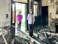 ลงพื้นที่เกิดเหตุอัคคีภัย ณ ชุมชนร่วมแรง เพื่อสอบข้อเท็จจริงเบื้องต้นเพื่อนำข้อมูลประกอบการพิจารณาให้ความช่วยเหลือตามหลักเกณฑ์การช่วยเหลือประชาชนขององค์กรปกครองส่วนท้องถิ่นต่อไป