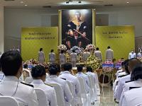 กองการเจ้าหน้าที่ เข้าร่วมพิธีวางพวงมาลาในวันสมเด็จพระนเรศวรมหาราช