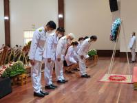 กองการเจ้าหน้าที่ เข้าร่วมพิธีวางพวงมาลาในวันสมเด็จพระนเรศวรมหาราช