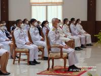 กองการเจ้าหน้าที่ เข้าร่วมพิธีวางพวงมาลาในวันสมเด็จพระนเรศวรมหาราช