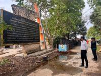 ผุ้อำนวยการกองการศึกษา เทศบาลนครแม่สอด ตรวจเยี่ยมการก่อสร้างศาลสมเด็จฯ การก่อสร้างสระว่ายน้ำ และสนามกีฬา 5 อำเภอชายแดน เทศบาลนครแม่สอด