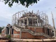 ผุ้อำนวยการกองการศึกษา เทศบาลนครแม่สอด ตรวจเยี่ยมการก่อสร้างศาลสมเด็จฯ การก่อสร้างสระว่ายน้ำ และสนามกีฬา 5 อำเภอชายแดน เทศบาลนครแม่สอด