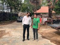 ผุ้อำนวยการกองการศึกษา เทศบาลนครแม่สอด ตรวจเยี่ยมการก่อสร้างศาลสมเด็จฯ การก่อสร้างสระว่ายน้ำ และสนามกีฬา 5 อำเภอชายแดน เทศบาลนครแม่สอด