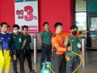 ออกฝึกซ้อมการดับเพลิงขั้นต้น ฝึกซ้อมดับเพลิง และฝึกซ้อมอพยพหนีไฟ ณ บริษัท โฮมโปรดักส์ เซ็นเตอร์ จำกัด