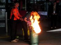 ออกฝึกซ้อมการดับเพลิงขั้นต้น ฝึกซ้อมดับเพลิง และฝึกซ้อมอพยพหนีไฟ ณ บริษัท โฮมโปรดักส์ เซ็นเตอร์ จำกัด