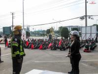 ออกฝึกซ้อมการดับเพลิงขั้นต้น ฝึกซ้อมดับเพลิง และฝึกซ้อมอพยพหนีไฟ ณ บริษัท โฮมโปรดักส์ เซ็นเตอร์ จำกัด