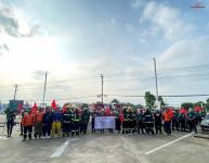 ออกฝึกซ้อมการดับเพลิงขั้นต้น ฝึกซ้อมดับเพลิง และฝึกซ้อมอพยพหนีไฟ ณ บริษัท โฮมโปรดักส์ เซ็นเตอร์ จำกัด