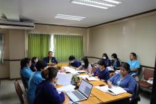 กองยุทธศาสตร์และงบประมาณ จัดประชุมซักซ้อมการจัดทำร่างเทศบัญญัติงบประมาณรายจ่ายประจำปี พ.ศ. 2567