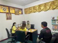 ร่วมประชุมวางแผนการส่งเสริมการพัฒนาศักยภาพทีมปฏิบัติงานด้านการคุ้มครองสวัสดิภาพคนไร้ที่พึ่งและคนขอทานร่วมกับเจ้าหน้าที่ศูนย์คุ้มครองคนไร้ที่พึ่งจังหวัดตาก ณ ห้องปันฝันปันสุข ( Counseling Room) 