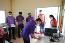 ตรวจรับการจัดซื้อครุภัณฑ์ไฟฟ้าและวิทยุพร้อมติดตั้ง (ลำโพงฮอร์น และเพาเวอร์มิกเซอร์) กันงบเงินปี พ.ศ.2565