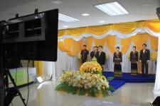 กองยุทธศาสตร์และงบประมาณ จัดไห้มีการบันทึกเทปถวายพระพรชัยมงคล เนื่องในโอกาสที่พระบาทสมเด็จพระปรเมนทรรามาธิบดีศรีสินทรมหาวชิราลงกรณ พระวชิรเกล้าเจ้าอยู่หัว ทรงเจริญพระชนมพรรษา 71 พรรษา