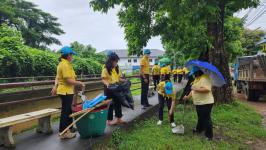 กองยุทธศาสตรและงบประมาณ ร่วมกิจกรรมจิตอาสาบำเพ็ญประโยชน์ เนื่องในโอกาสมหามงคลวันเฉลิมพระชนมพรรษาพระบาทสมเด็จพระเจ้าอยู่หัว 28 กรกฎาคม 2566
