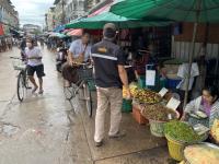 งานเทศกิจนครแม่สอด ออกตรวจความเรียบร้อยและจัดระเบียบตลาดเทศบาลนครแม่สอด 8/8/2566
