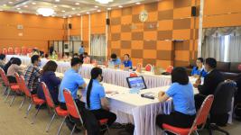 กองวิชาการและแผนงาน ปฏิบัติหน้าที่ในการประชุมเร่งรัดการเบิกจ่ายงบประมาณรายจ่ายประจำปี พ.ศ.2563 งบเงินอุดหนุน เงินอุดหนุนเฉพราะกิจ และงบกลาง ครั้งที่ 1 /2563