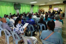 ทน.แม่สอด โครงการอบรมเพิ่มประสิทธิภาพเครือข่ายองค์กรประสานพลังแผ่นดินเอาชนะยาเสพติด   