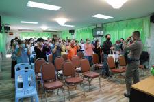 ทน.แม่สอด โครงการอบรมเพิ่มประสิทธิภาพเครือข่ายองค์กรประสานพลังแผ่นดินเอาชนะยาเสพติด   