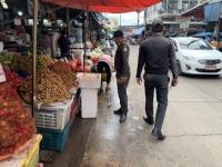 งานเทศกิจนครแม่สอด ออกตรวจความเรียบร้อยและจัดระเบียบตลาดเทศบาลนครแม่สอด 22 ส.ค.2566